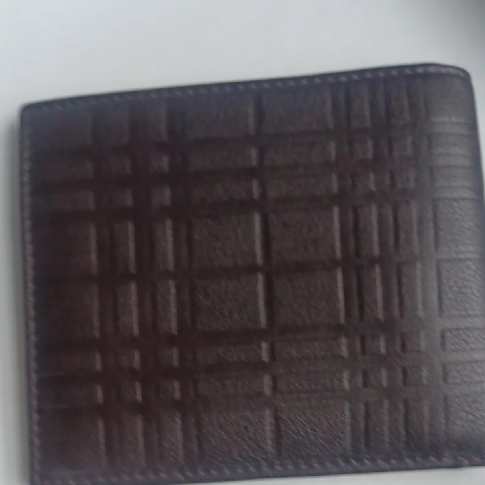 Burberry Dark Brown Leather Card Holder